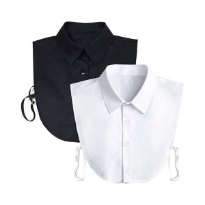 TopCollar, дамска яка на риза (черно и бяло)