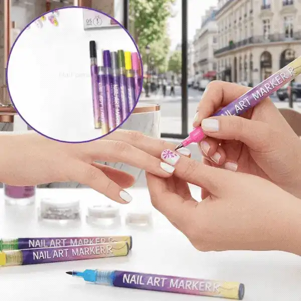 Комплект цветни писалки за рисуване на нокти, ArtNails