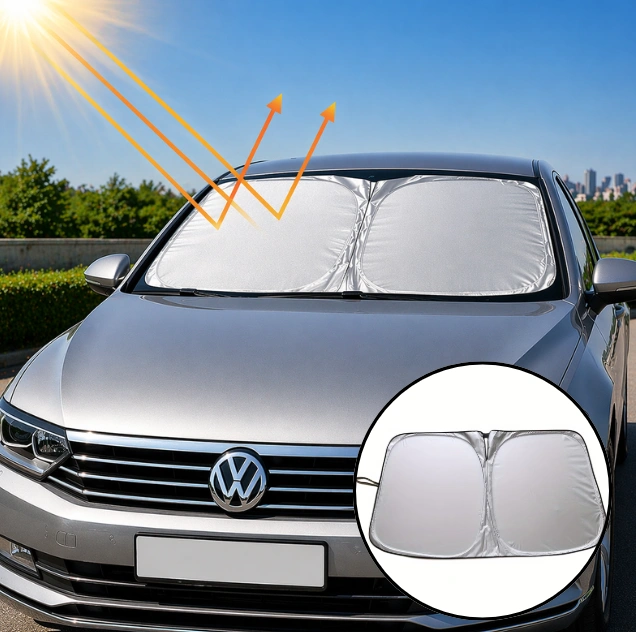 SunVisor, прибиращ се сенник за предното стъкло на колата (1+1 БЕЗПЛАТНО )